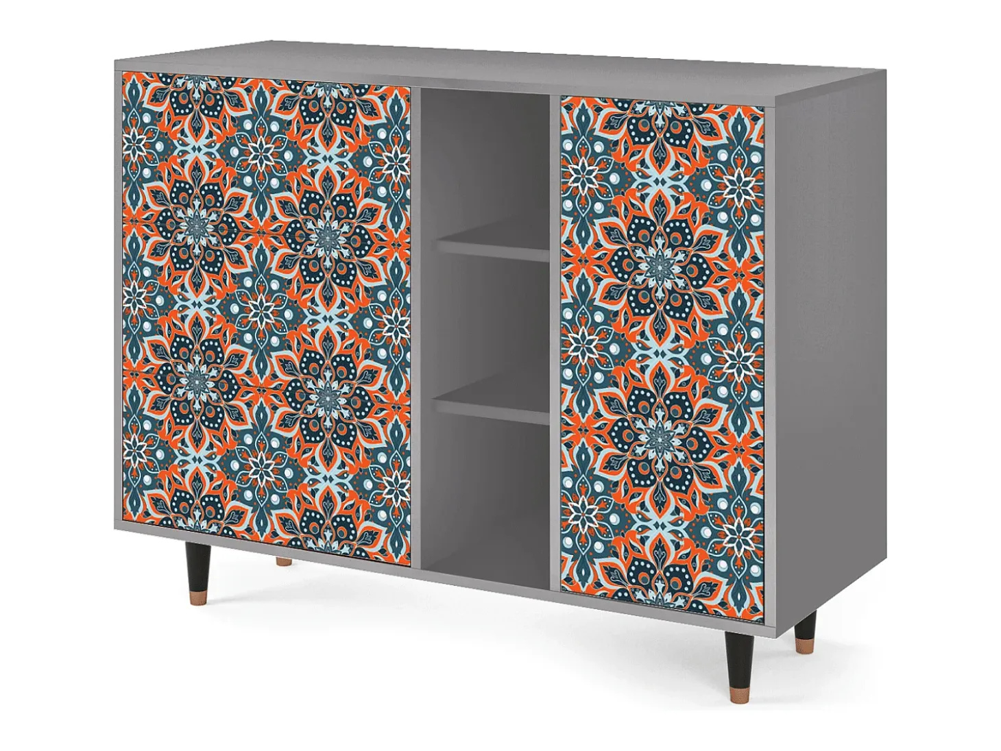 Aparador - 125x98x48 cm - BS2 - Fire Beetle, Gris
