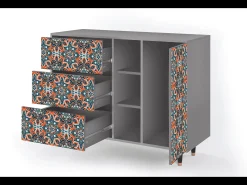Aparador - 125x98x48 cm - BS2 - Fire Beetle, Gris