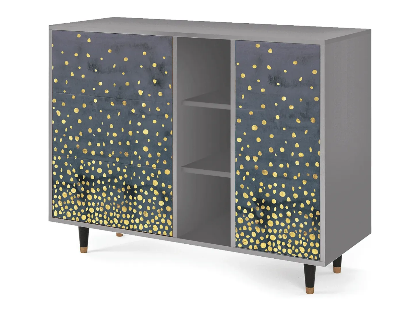 Aparador - 125x98x48 cm - BS2 - Foggy Lights, Gris