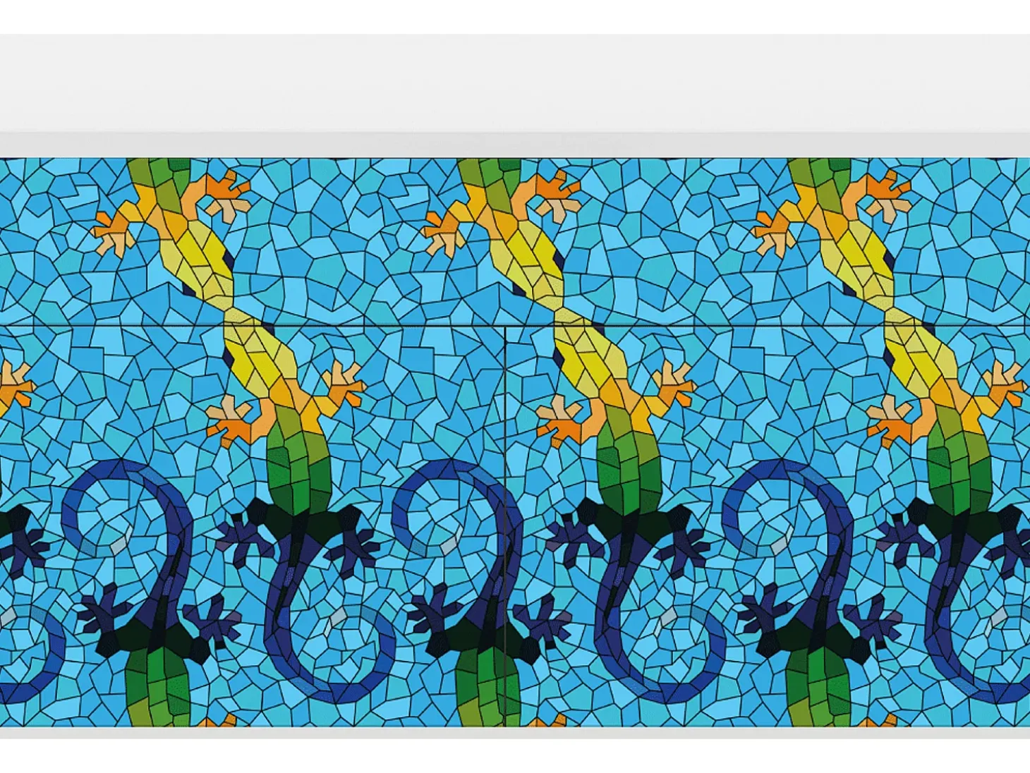 Aparador - 115x85x48 cm - BS4 - Gaudi's Lizard, Blanco
