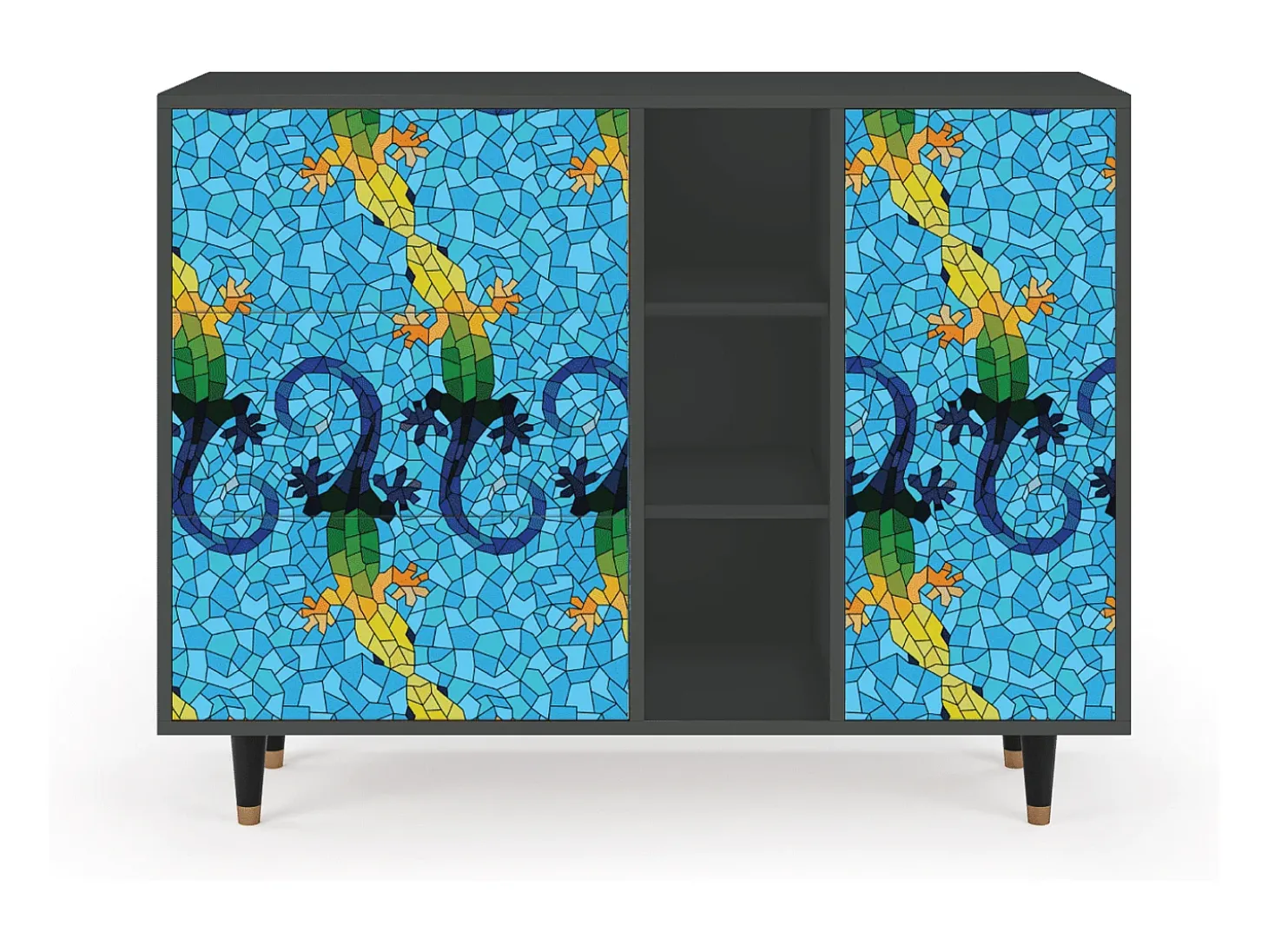 Aparador - 125x98x48 cm - BS2 - Gaudi's Lizard, Antracita