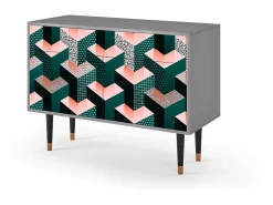Aparador - 115x85x48 cm - BS4 - Geometric Madness, Gris