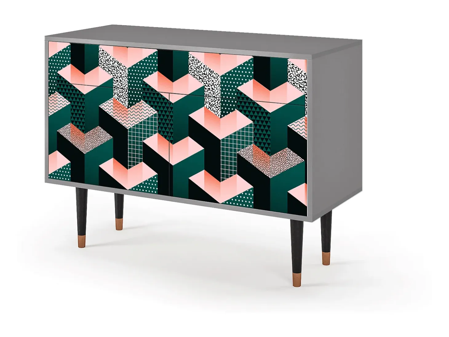 Aparador - 115x85x48 cm - BS4 - Geometric Madness, Gris