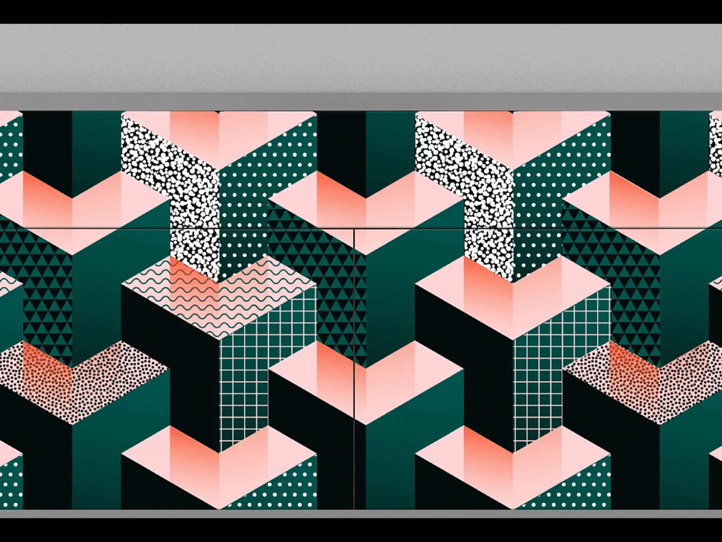 Aparador - 115x85x48 cm - BS4 - Geometric Madness, Gris