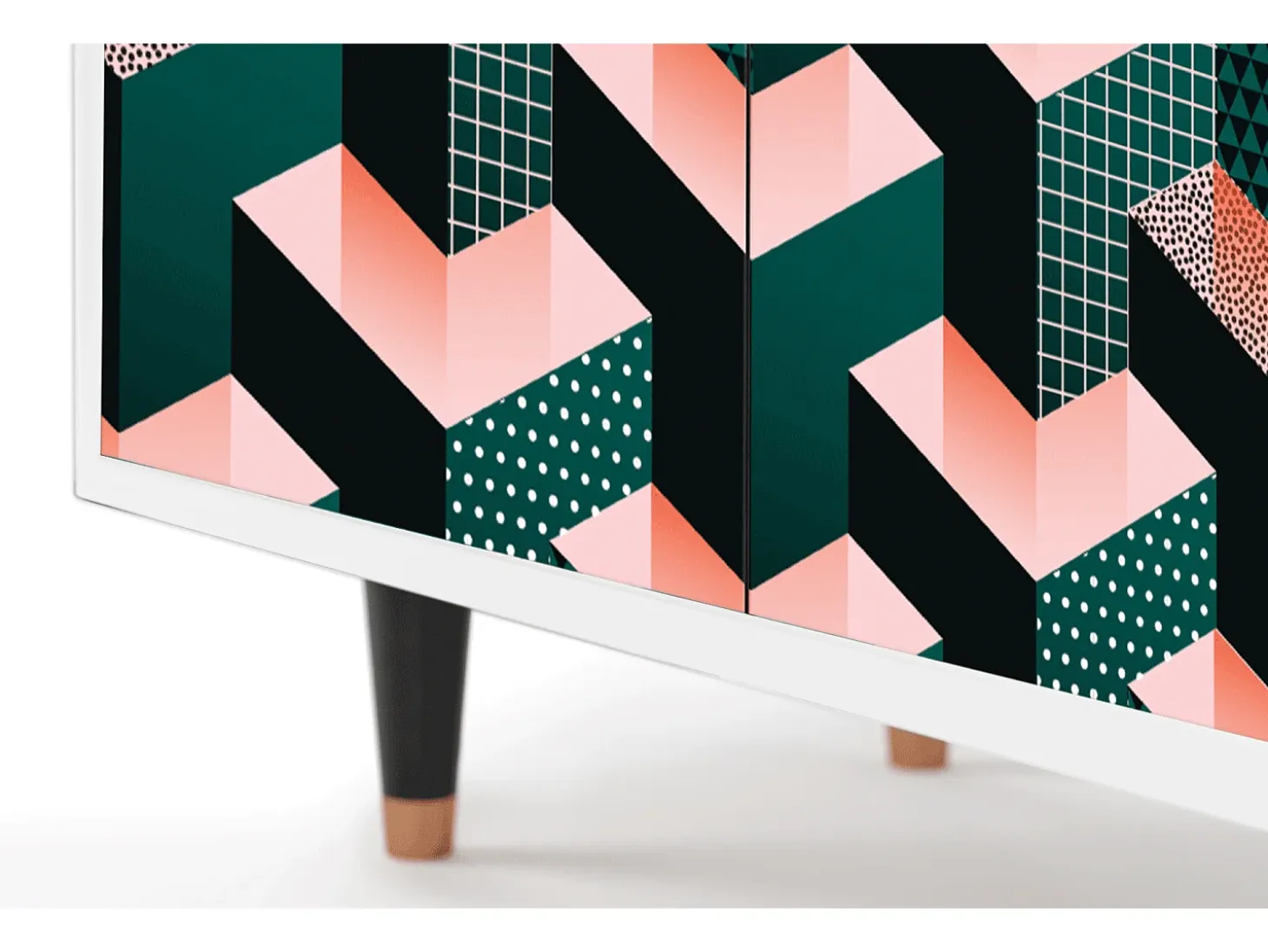 Aparador - 94x96x48 cm - BS3 - Geometric Madness, Blanco