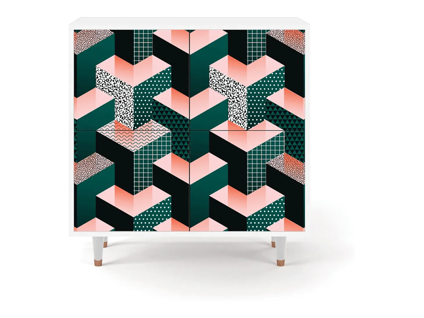 Aparador - 94x96x48 cm - BS3 - Geometric Madness, Blanco