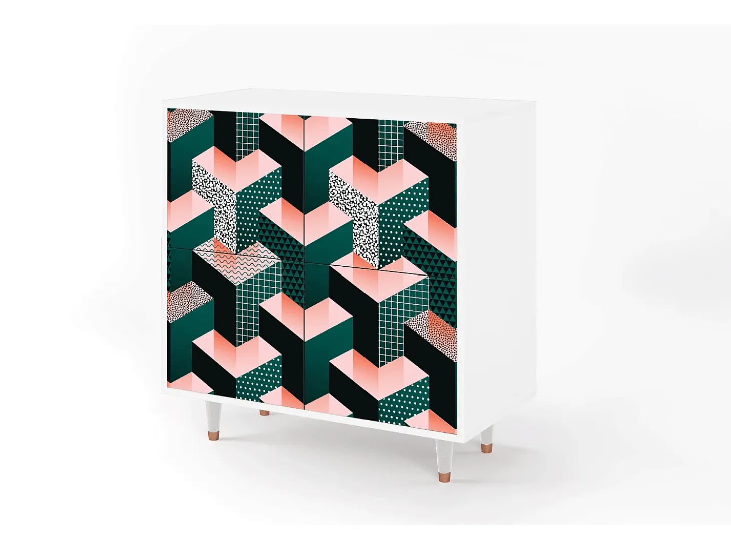 Aparador - 94x96x48 cm - BS3 - Geometric Madness, Blanco