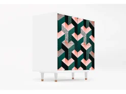 Aparador - 94x96x48 cm - BS3 - Geometric Madness, Blanco