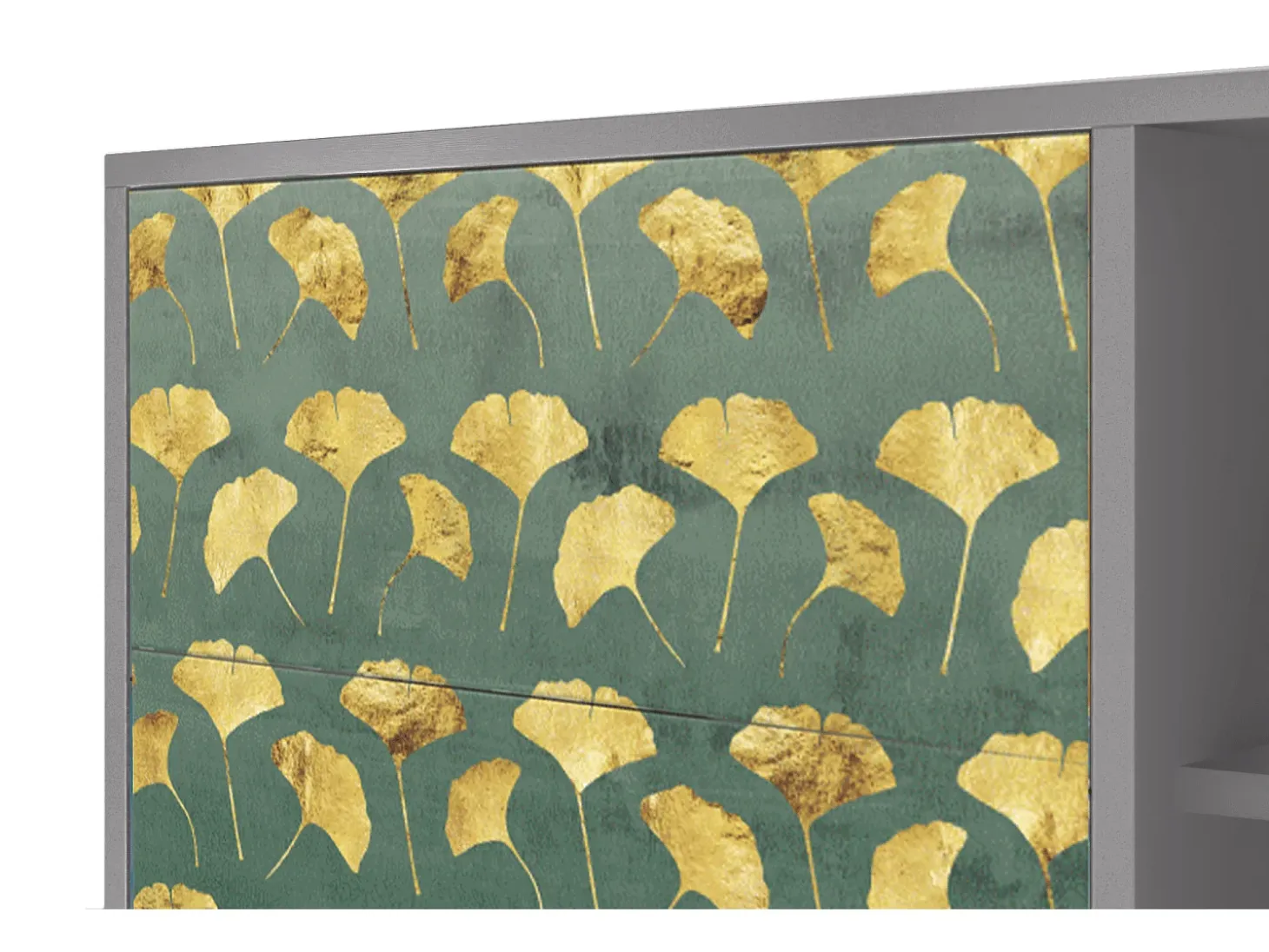Aparador - 125x98x48 cm - BS2 - Gingko leaves, Gris
