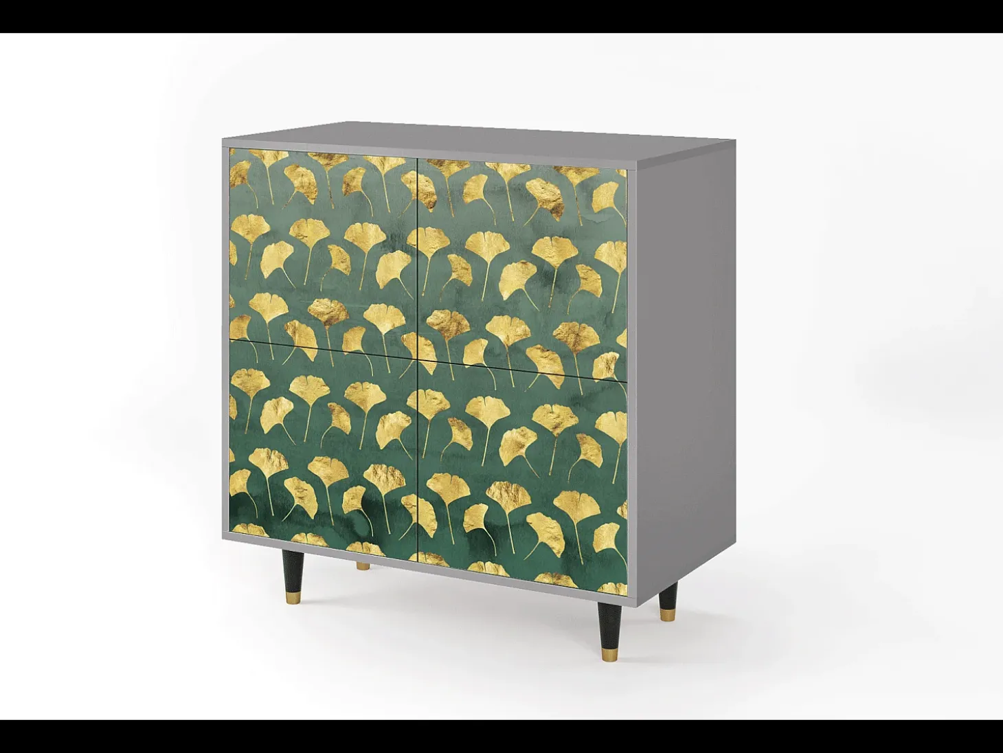 Aparador - 94x96x48 cm - BS3 - Gingko leaves, Gris