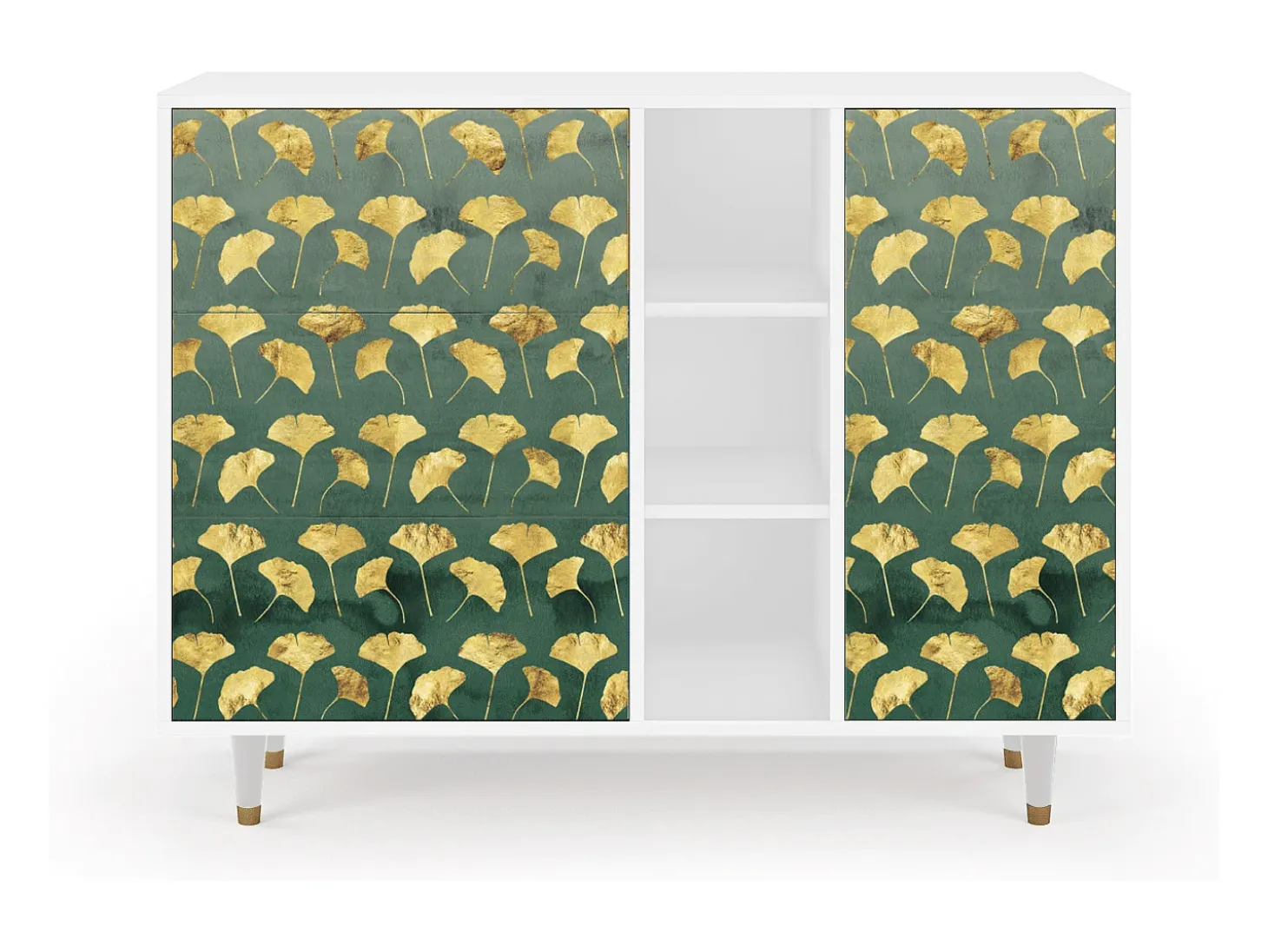 Aparador - 125x98x48 cm - BS2 - Gingko leaves, Blanco