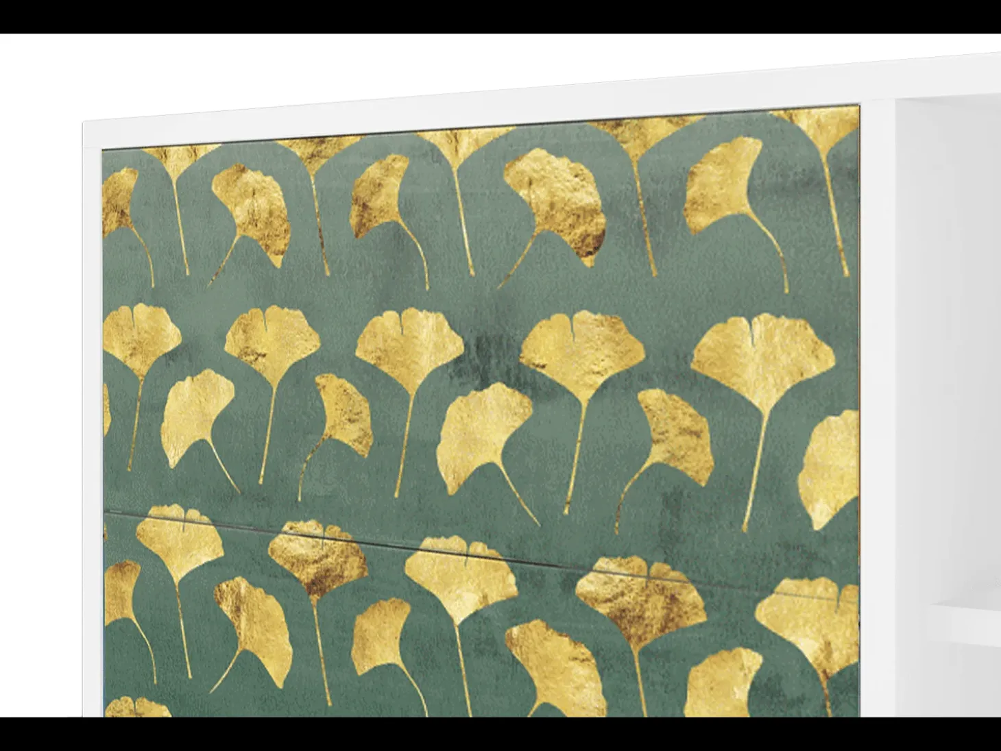 Aparador - 125x98x48 cm - BS2 - Gingko leaves, Blanco