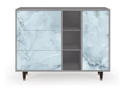 Aparador - 125x98x48 cm - BS2 - Glacial Colour, Gris