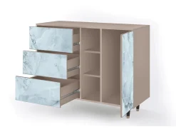 Aparador - 125x98x48 cm - BS2 - Glacial Colour, Latte