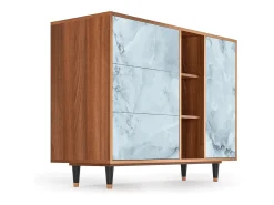Aparador - 125x98x48 cm - BS2 - Glacial Colour, Nogal