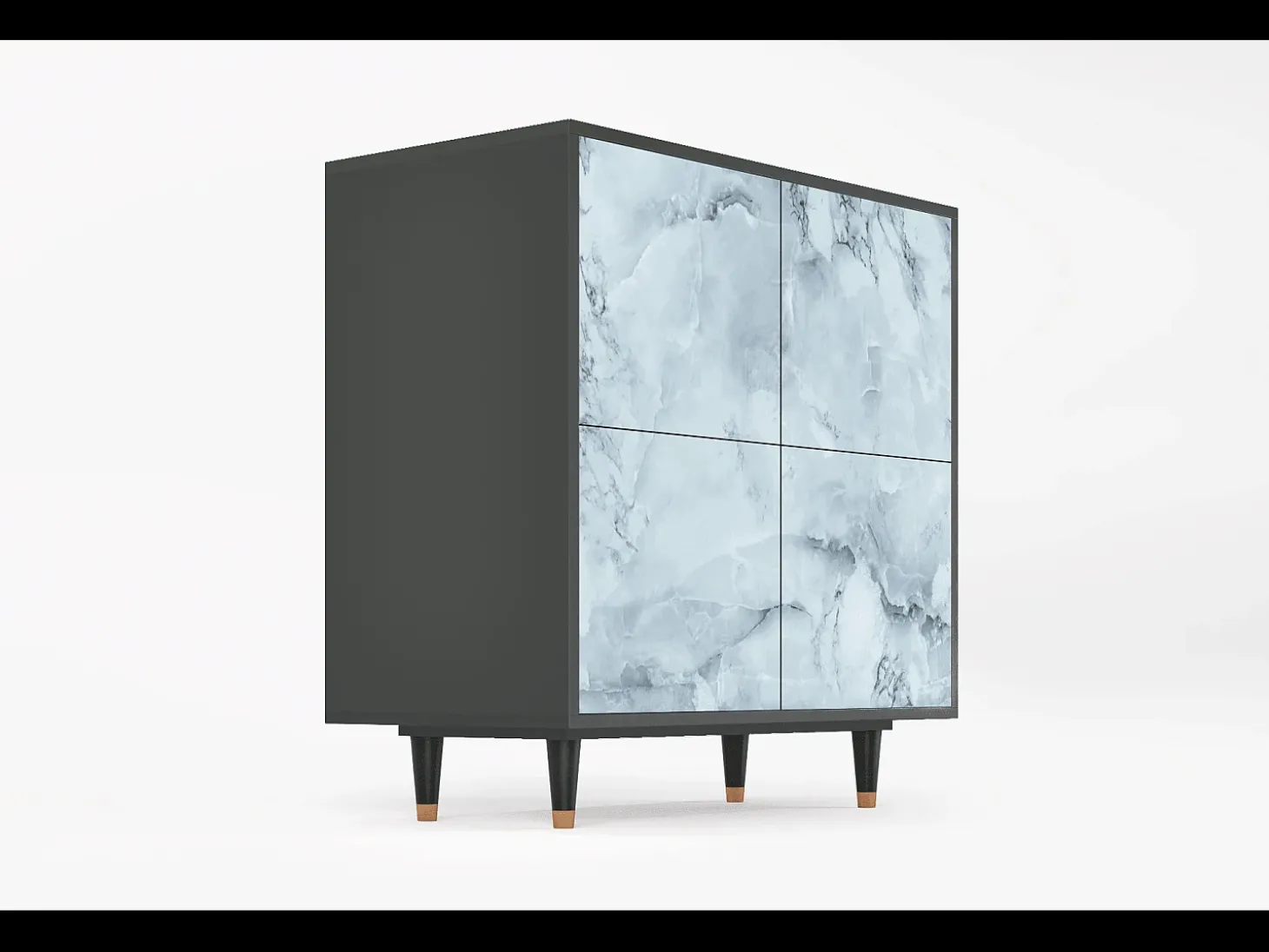 Aparador - 94x96x48 cm - BS3 - Glacial Colour, Antracita