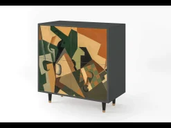 Aparador - 94x96x48 cm - BS3 - Glass and Checkerboard, Antracita
