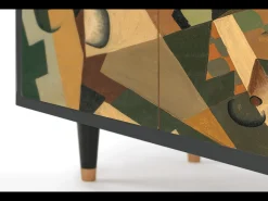 Aparador - 94x96x48 cm - BS3 - Glass and Checkerboard, Antracita