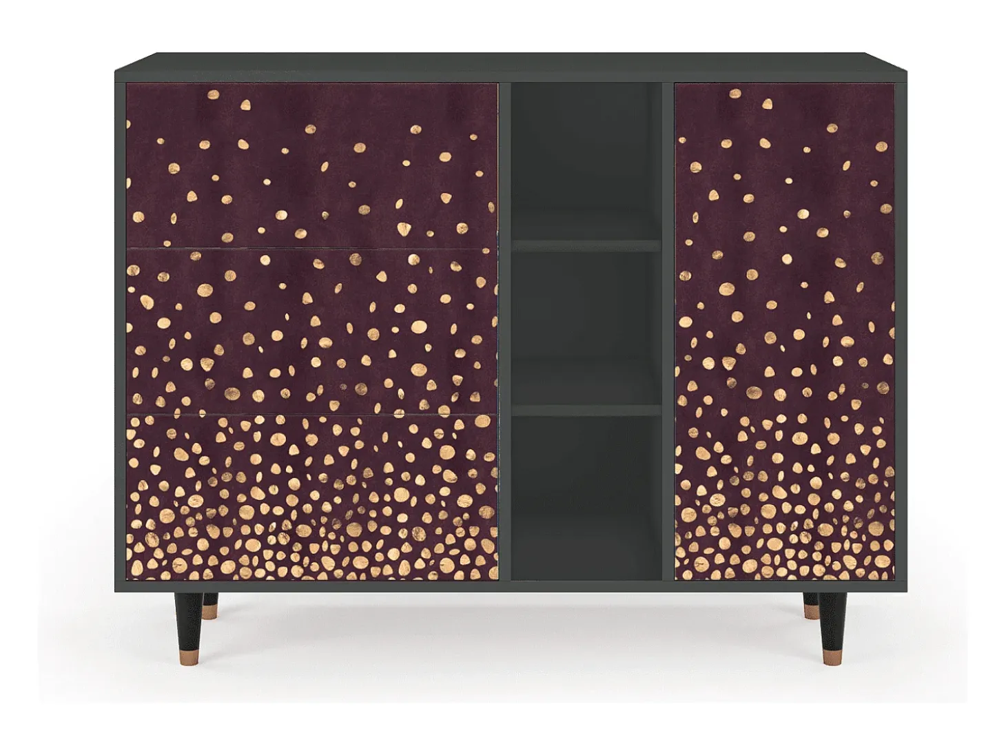 Aparador - 125x98x48 cm - BS2 - Glowworms, Antracita