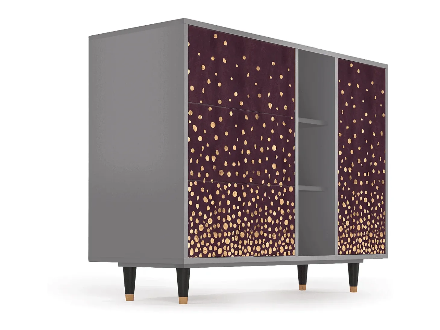 Aparador - 125x98x48 cm - BS2 - Glowworms, Gris