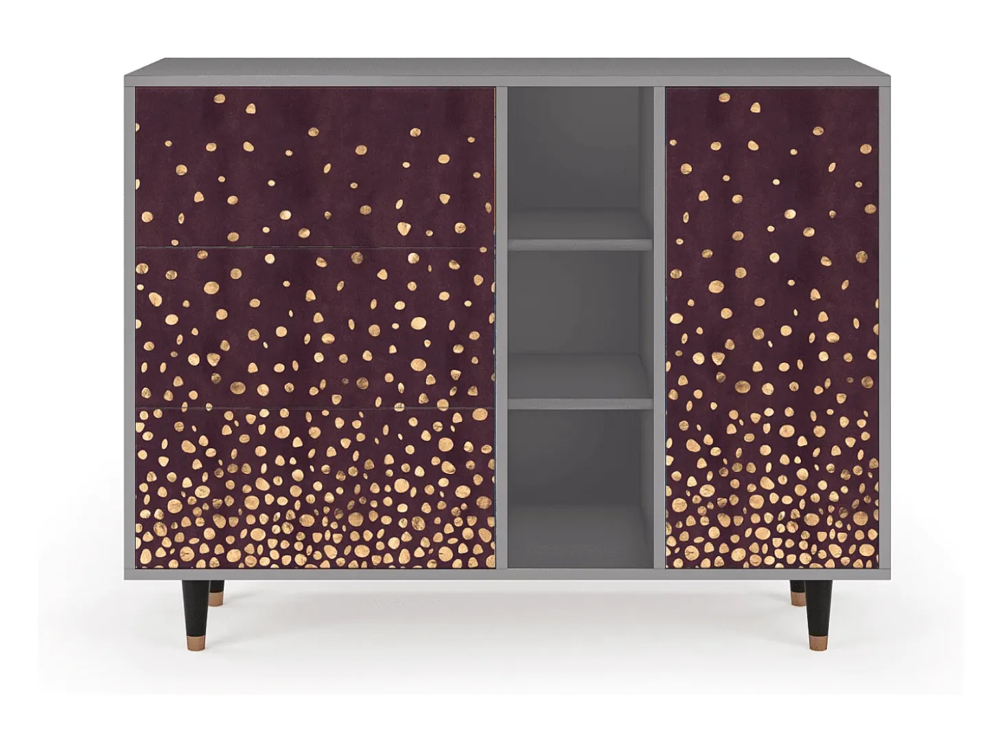 Aparador - 125x98x48 cm - BS2 - Glowworms, Gris