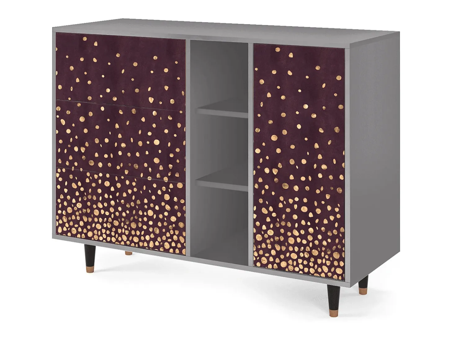 Aparador - 125x98x48 cm - BS2 - Glowworms, Gris