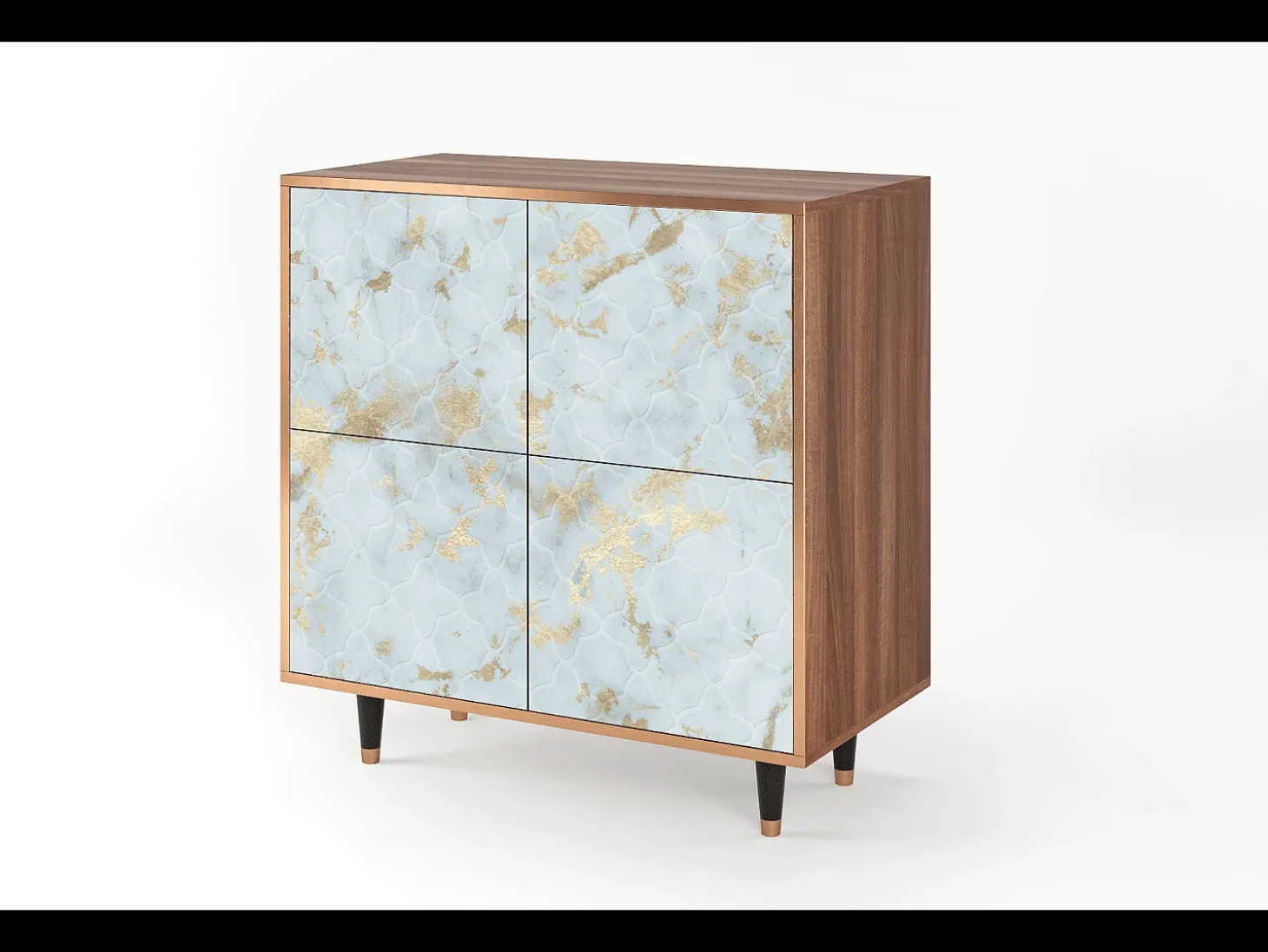 Aparador - 94x96x48 cm - BS3 - Golden Waves, Nogal
