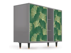 Aparador - 125x98x48 cm - BS2 - Gold Ginkgo, Gris