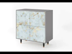 Aparador - 94x96x48 cm - BS3 - Golden Waves, Gris