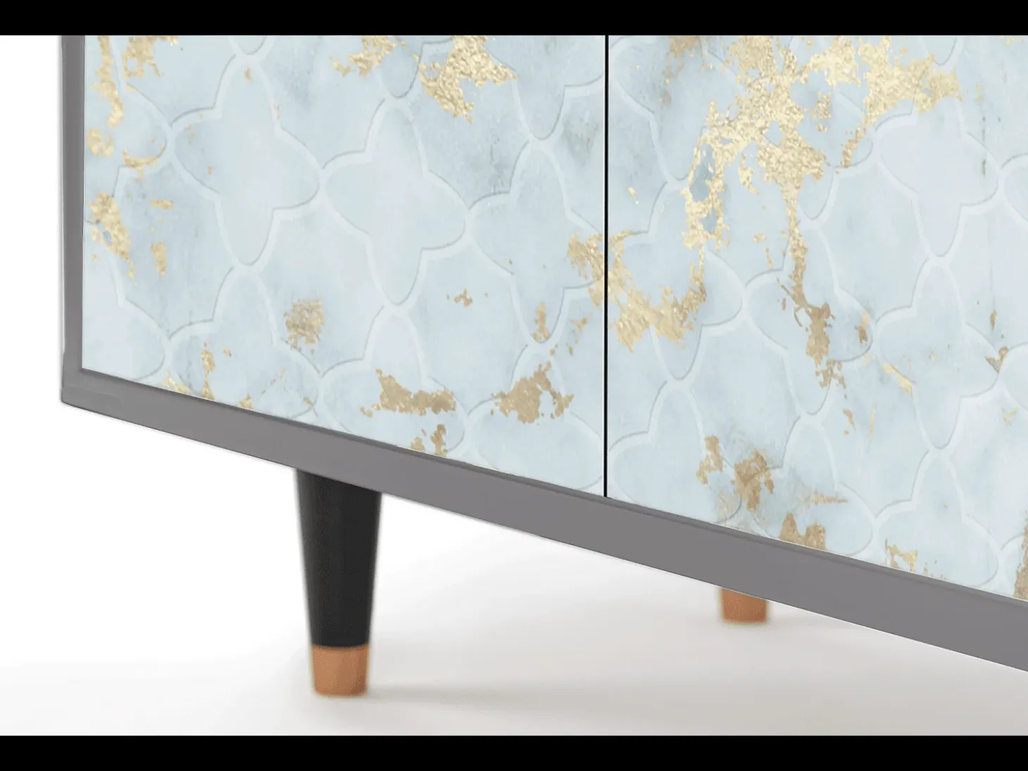 Aparador - 94x96x48 cm - BS3 - Golden Waves, Gris
