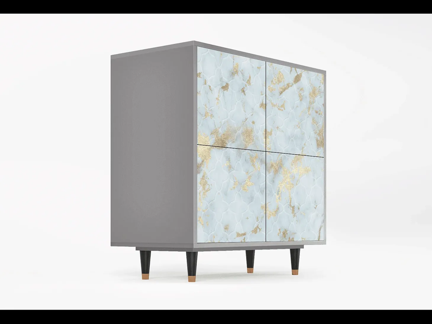 Aparador - 94x96x48 cm - BS3 - Golden Waves, Gris