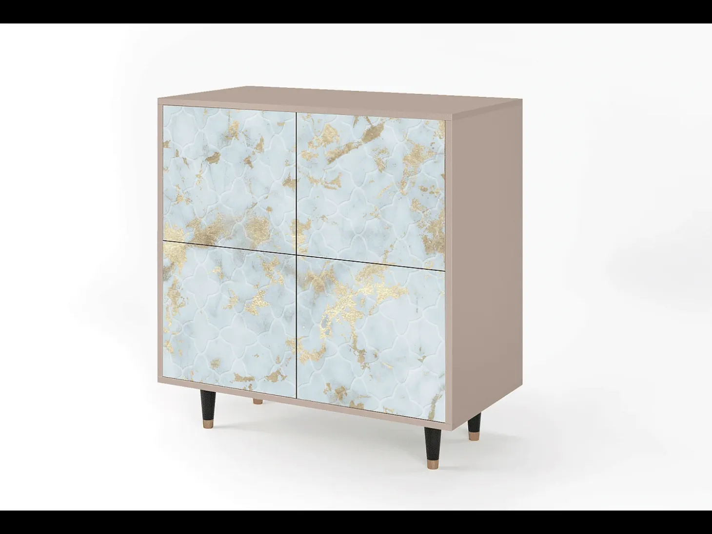 Aparador - 94x96x48 cm - BS3 - Golden Waves, Latte