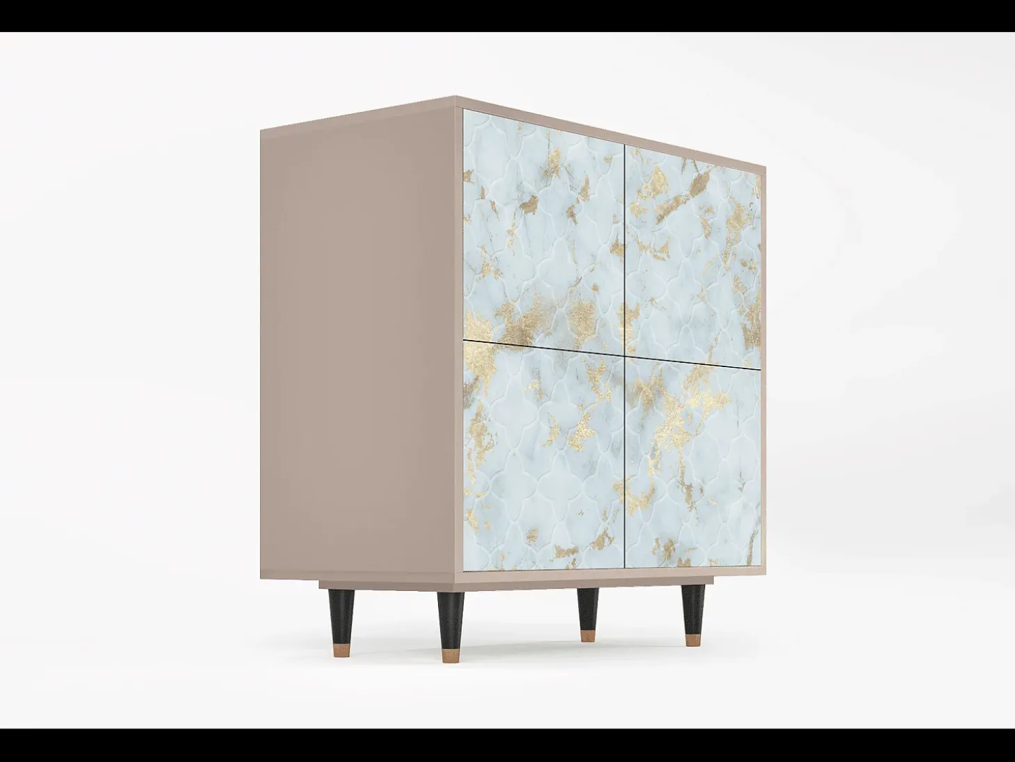 Aparador - 94x96x48 cm - BS3 - Golden Waves, Latte