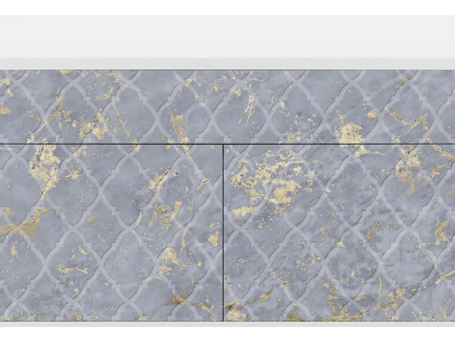 Aparador - 115x85x48 cm - BS4 - Golden Smoke, Blanco
