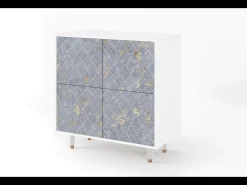 Aparador - 94x96x48 cm - BS3 - Golden Smoke, Blanco
