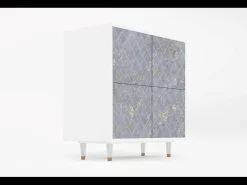 Aparador - 94x96x48 cm - BS3 - Golden Smoke, Blanco