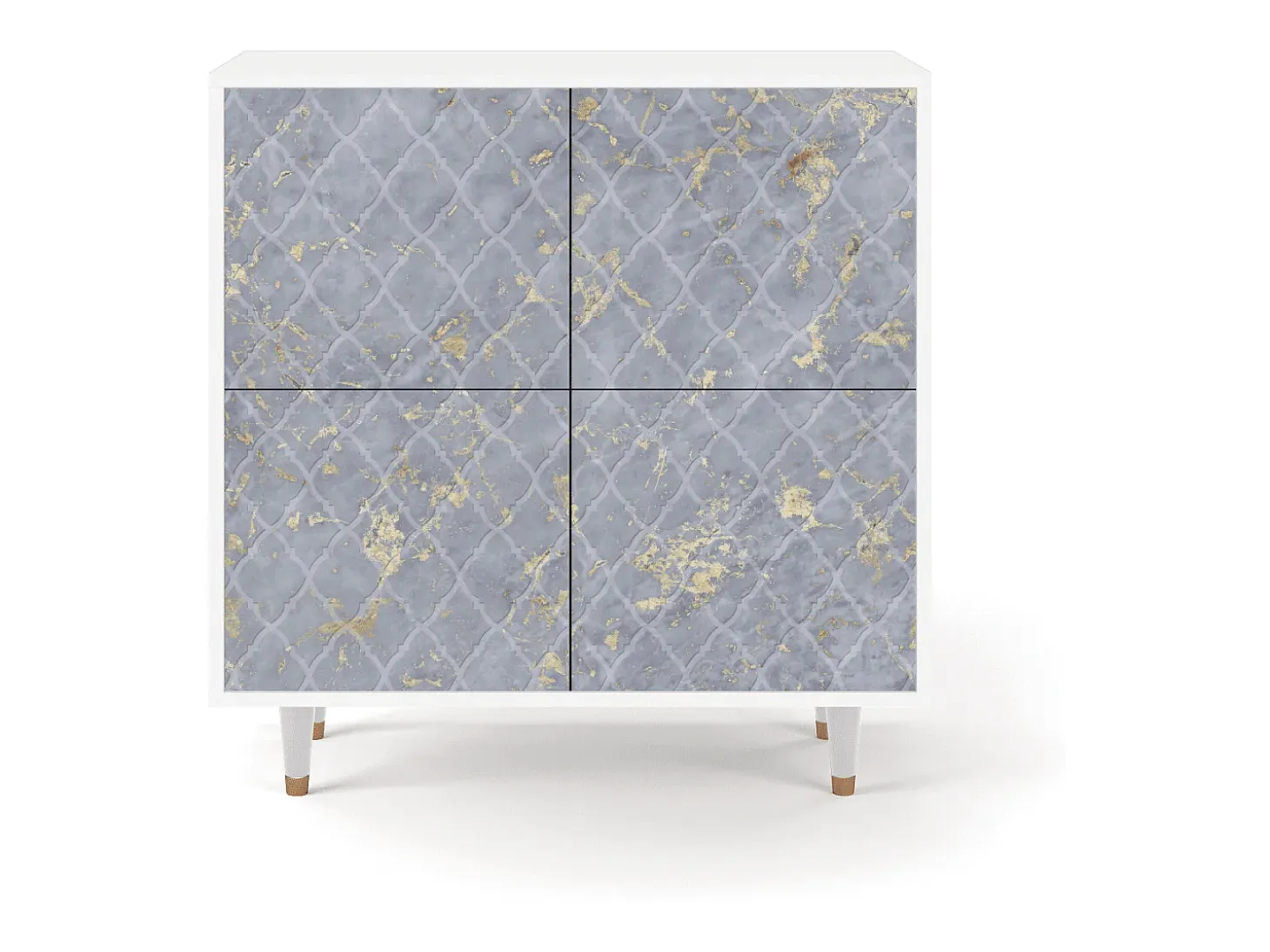 Aparador - 94x96x48 cm - BS3 - Golden Smoke, Blanco