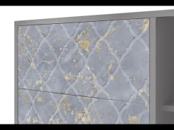 Aparador - 125x98x48 cm - BS2 - Golden Smoke, Gris