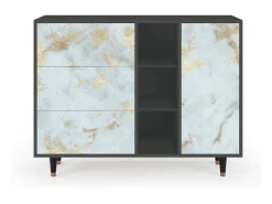 Aparador - 125x98x48 cm - BS2 - Golden Waves, Antracita