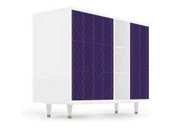 Aparador - 125x98x48 cm - BS2 - Grape Maccaroni, Blanco