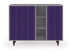 Aparador - 125x98x48 cm - BS2 - Grape Maccaroni, Gris