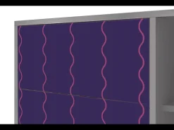 Aparador - 125x98x48 cm - BS2 - Grape Maccaroni, Gris