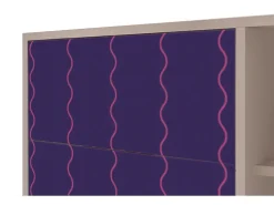 Aparador - 125x98x48 cm - BS2 - Grape Maccaroni, Latte