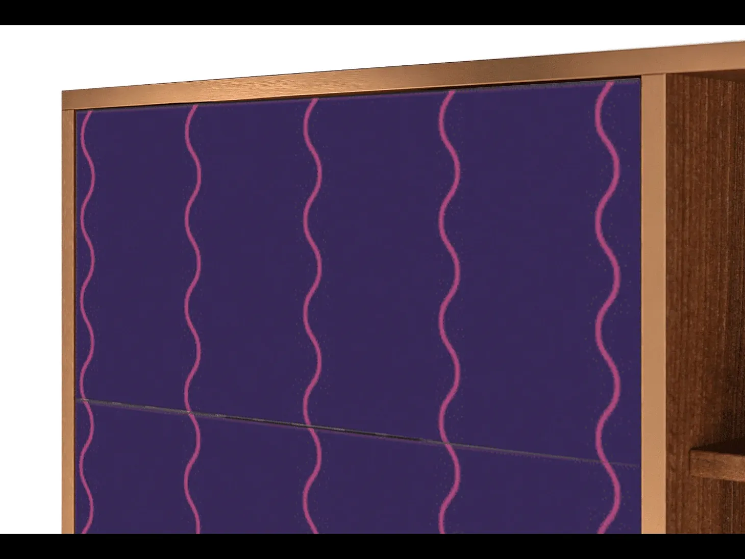 Aparador - 125x98x48 cm - BS2 - Grape Maccaroni, Nogal