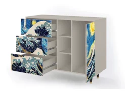 Aparador - 125x98x48 cm - BS2 - Great Wave, Arena