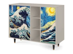 Aparador - 125x98x48 cm - BS2 - Great Wave, Arena