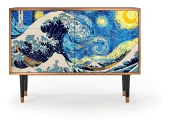 Aparador - 115x85x48 cm - BS4 - Great Wave, Nogal