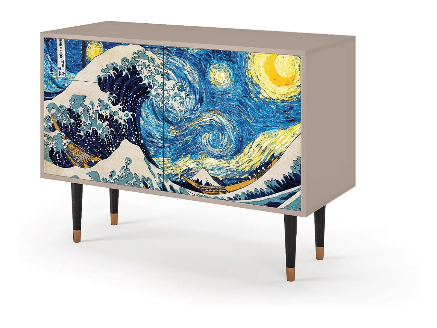Aparador - 115x85x48 cm - BS4 - Great Wave, Latte