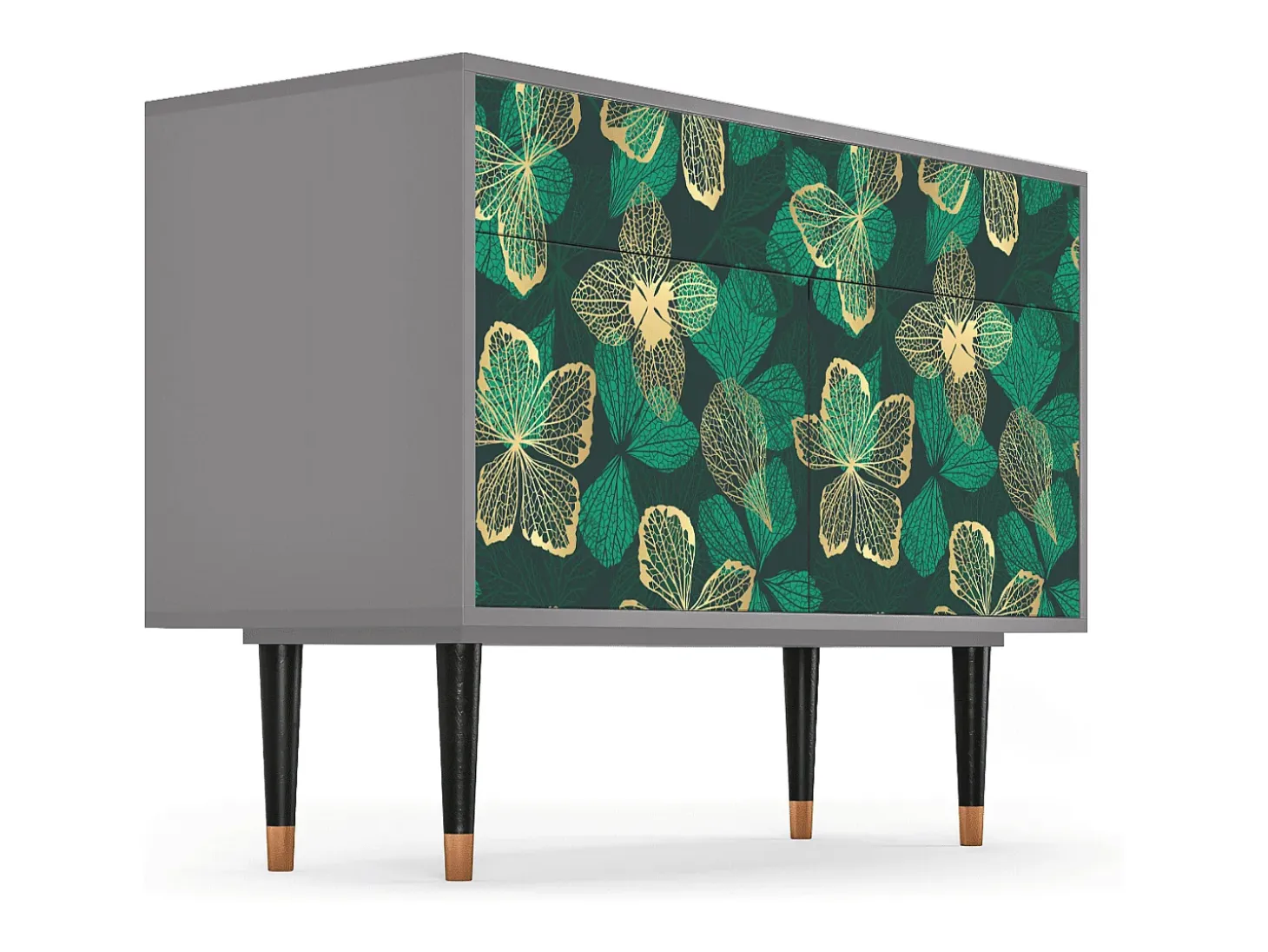 Aparador - 115x85x48 cm - BS4 - Green Flower, Gris