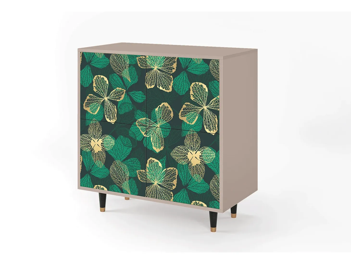 Aparador - 94x96x48 cm - BS3 - Green Flower, Latte